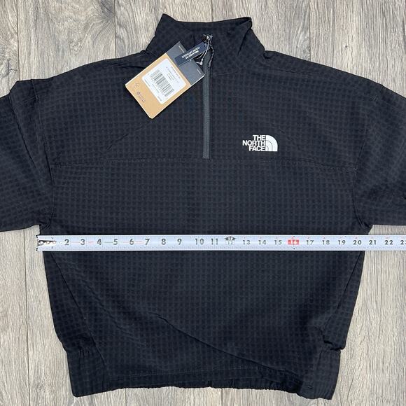 The North Face Pullover Size XS Womens TNF Black Tekware Grid 1/4 Zip $100 - Picture 5 of 16